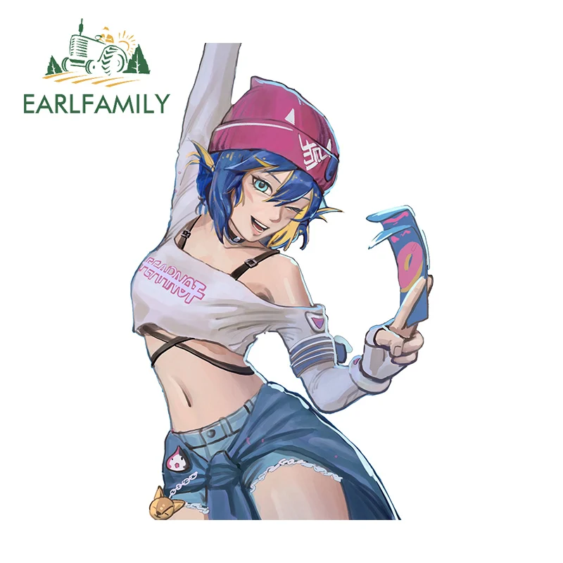 EARLFAMILY 13cm x 8.3cm for Overwatch Kamori Kiriko NSFW Anime Car Sticker Waterproof Refrigerator Decal Amusing Caravan Decor