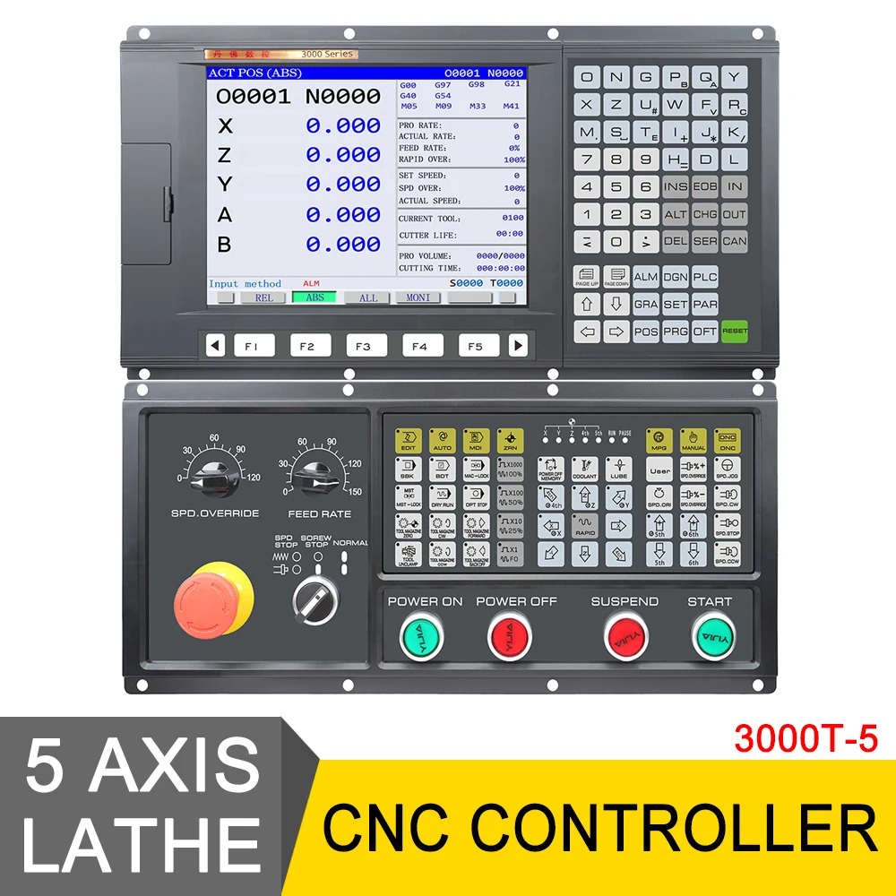 

5 Axis Lathe CNC Controller PLC Control System Kit Is Used For Turning Center Transformation