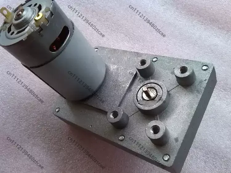 555 DC geared motor, double shaft size shaft motor DIY servo super servo geared motor