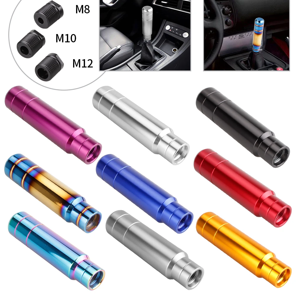 MUGE-13cm JDM Style Aluminum Car Gear Shift Knob Shifter Lever Head For Car Manual Transmission SFN128