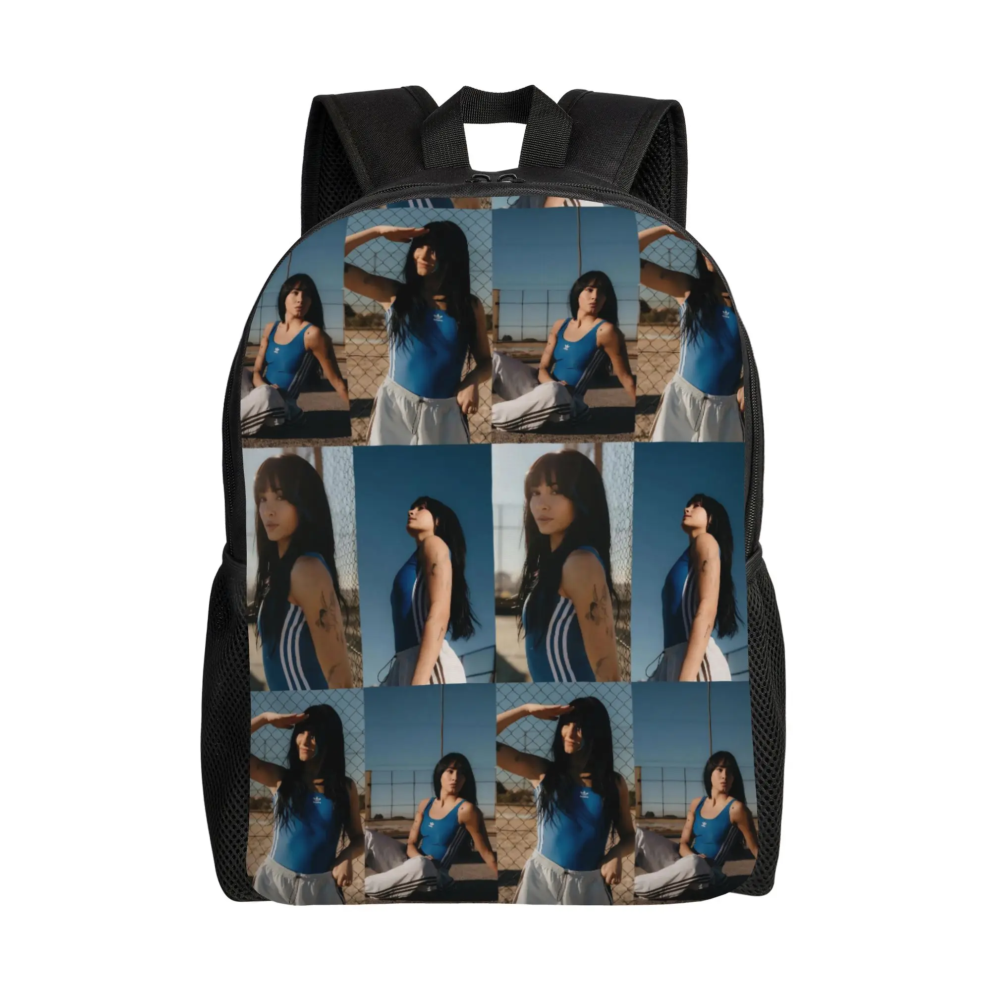 

Singer Aitana Cuarto Azul Tour Fashion Backpack Sports Student Work Daypack for Men Women Laptop Shoulder Bag