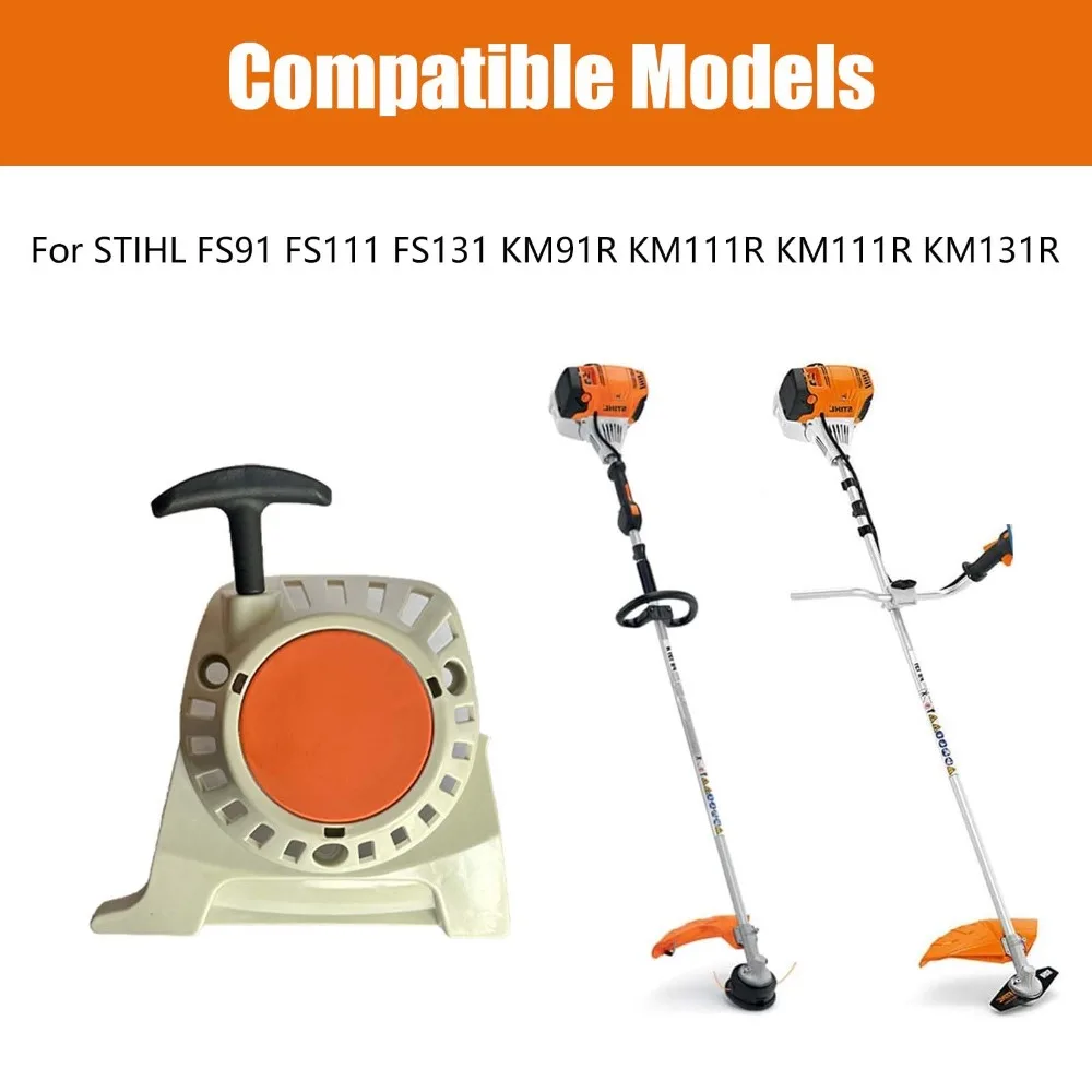 

Durable With Spark Plug Recoil Starter Multi-function Easy To Install Recoil Starter Embly Hand Pull Cord Trimmer For STIHL