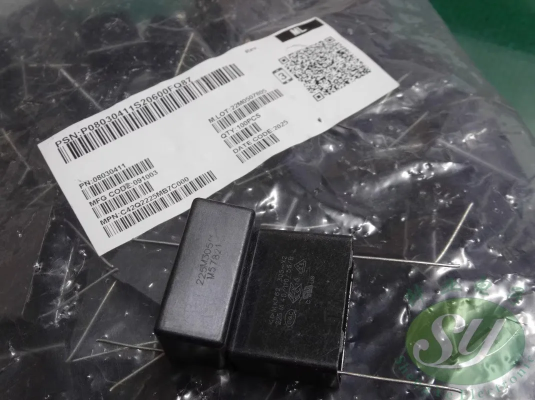 

5PCS Xiamen FARA MKP62 2.2uf/305vAC 2u2 225 new film capacitor 28MM