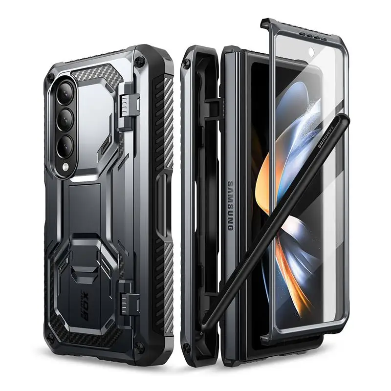 

I-BLASON For Samsung Galaxy Z Fold 4 Case 2022 Armorbox Full Body Heavy Duty Shock Reduction Case with Built-in Screen Protector