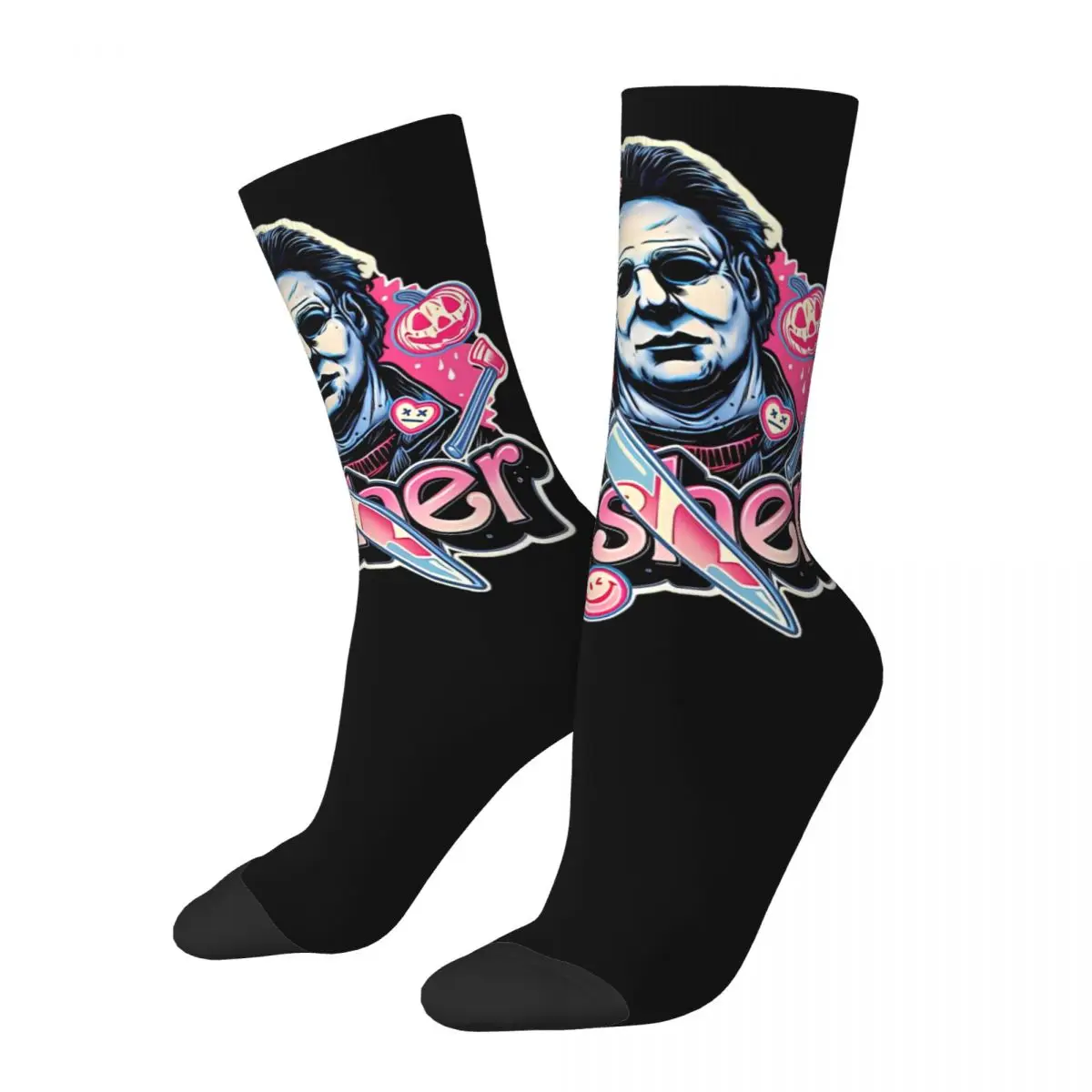 Unisex Michael Myers Horror Movies Socks Breathable Casual Halloween Kills Slasher Movies Socks Small Gifts