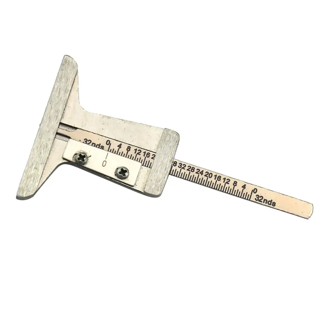 Truck Tread Depth Gauge Tool Compact Stainless Steel Tyre Repair Ruler for Axle Measurement Vehicle