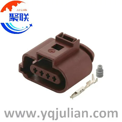 Auto 4pin plug 6Q0973704A 1717892-2 waterproof wiring cable connector 6Q0 973 704 A 6Q0 973 704A with terminals and sealss