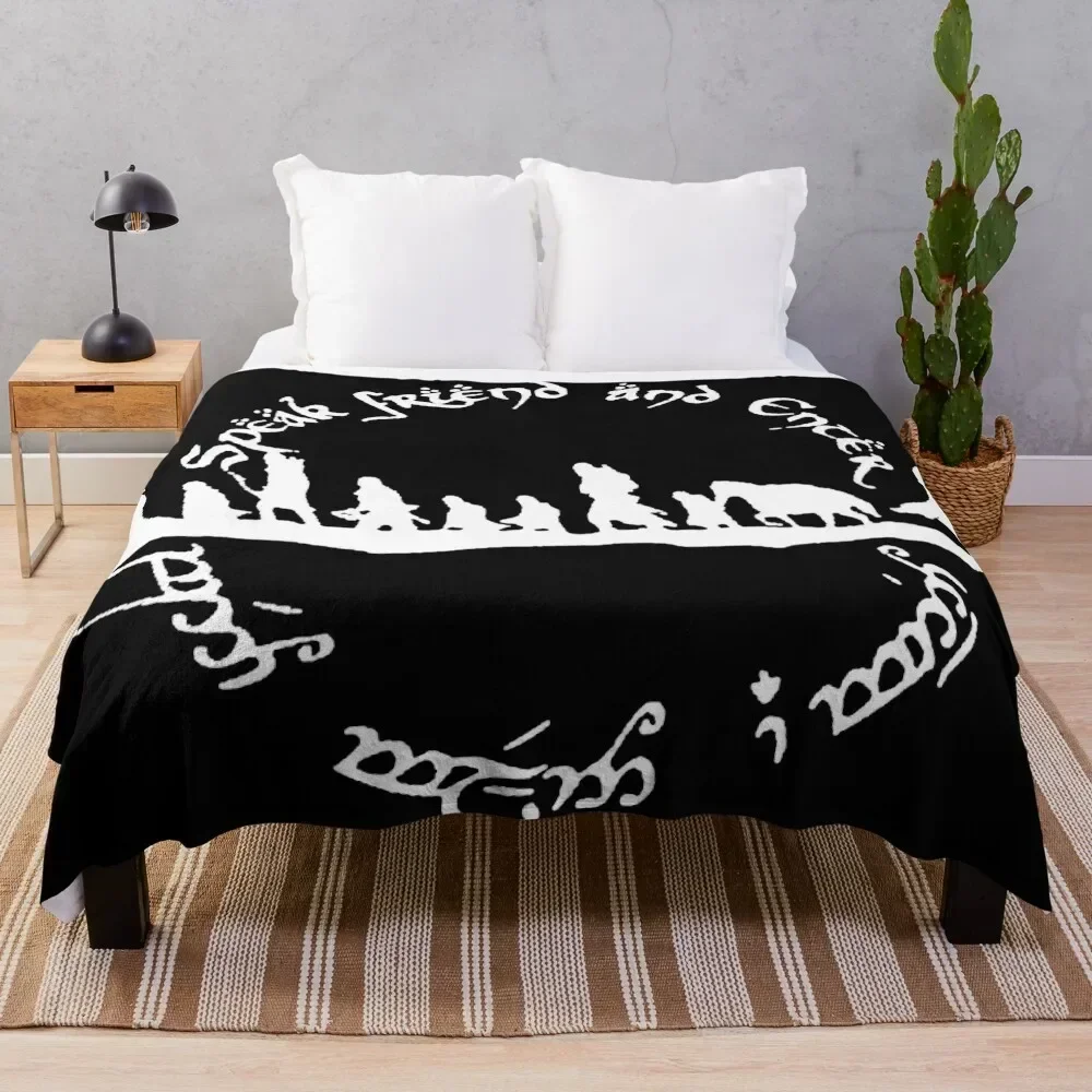 

Speak friend and enter Throw Blanket Soft Solid Color Blanket for Couch Bed
