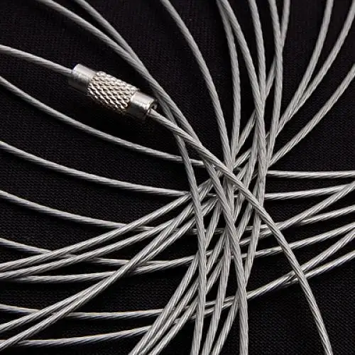 Phenovo luzem 20 sztuk srebrny Tone śruba zamek zapięcie drut naszyjnik kołnierz Choker modna biżuteria ustalenia długość 460mm