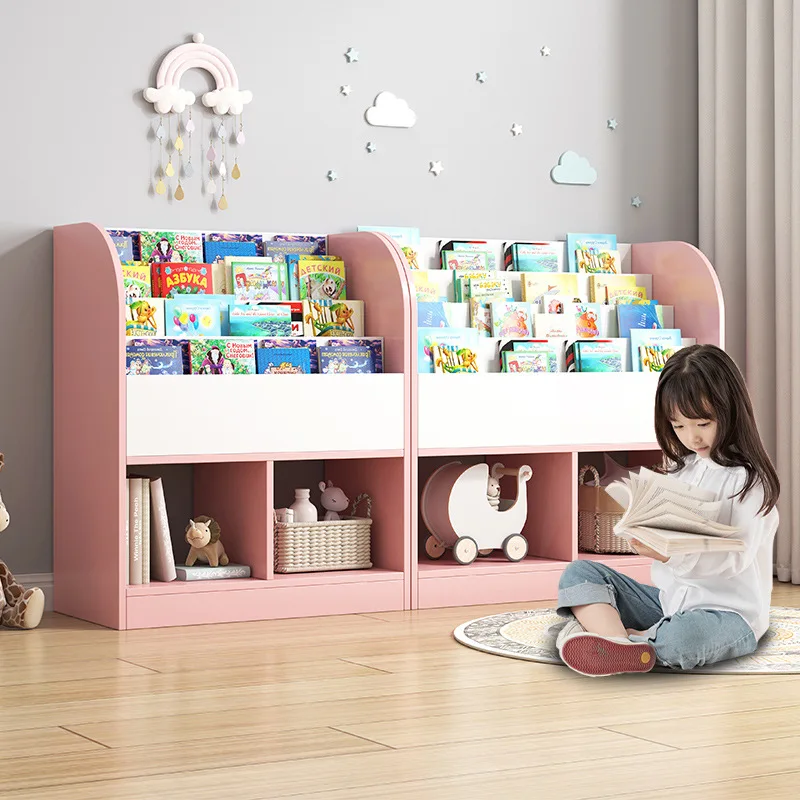 Scaffale da pavimento per bambini Semplice scaffale per giocattoli per la casa del bambino Soggiorno Camera da letto Piccola libreria Mueble Organizador Juguetes