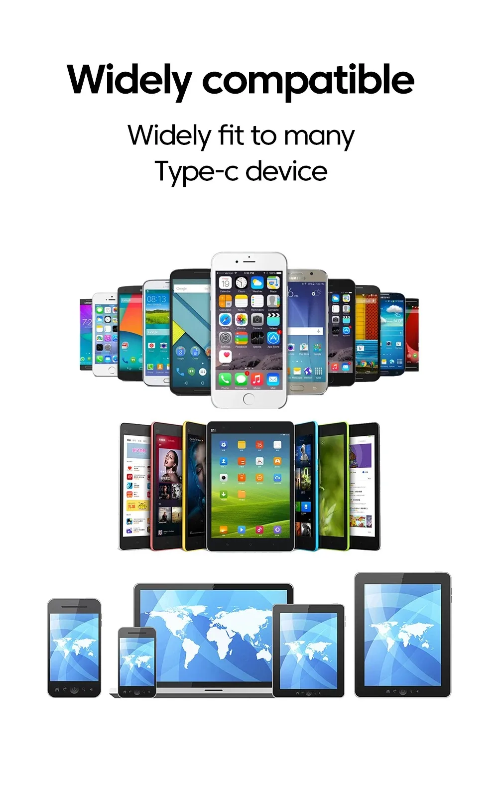 Digital Display USB C to USB C Cable 5A Type C to Type C Nylon Braided Data Cord PD Fast Charging for iPhone15 16 Samsung Xiaomi