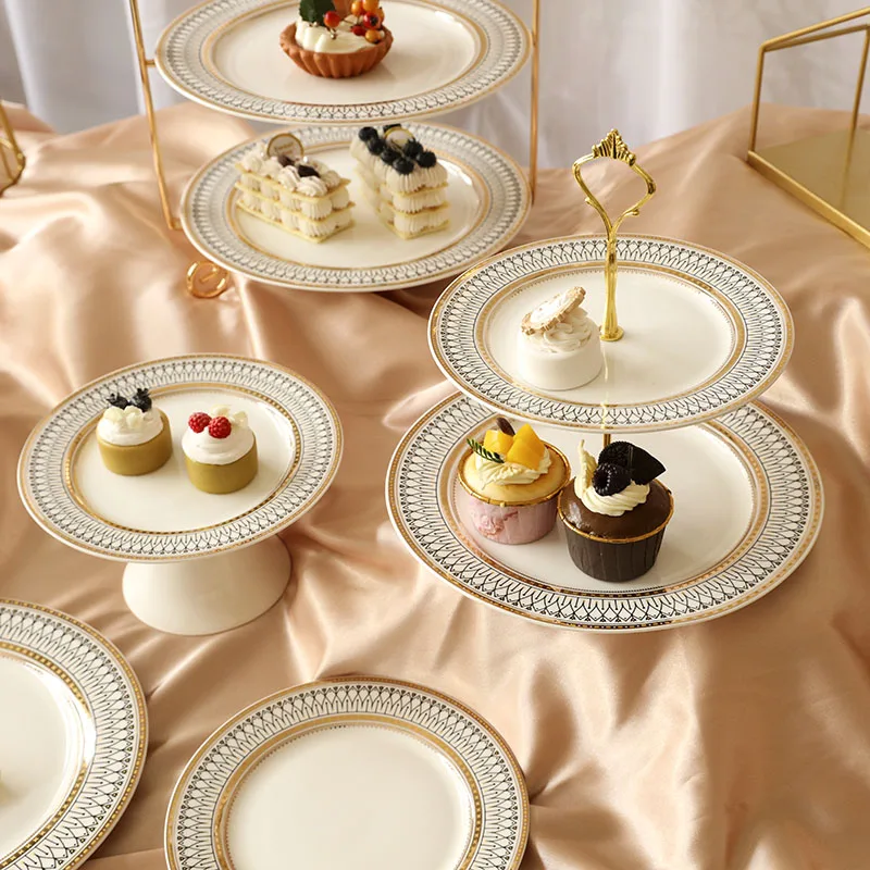 fruit plate living room, multi-layer snack plate dried fruit plate, candy snack display rack, high tray dessert table