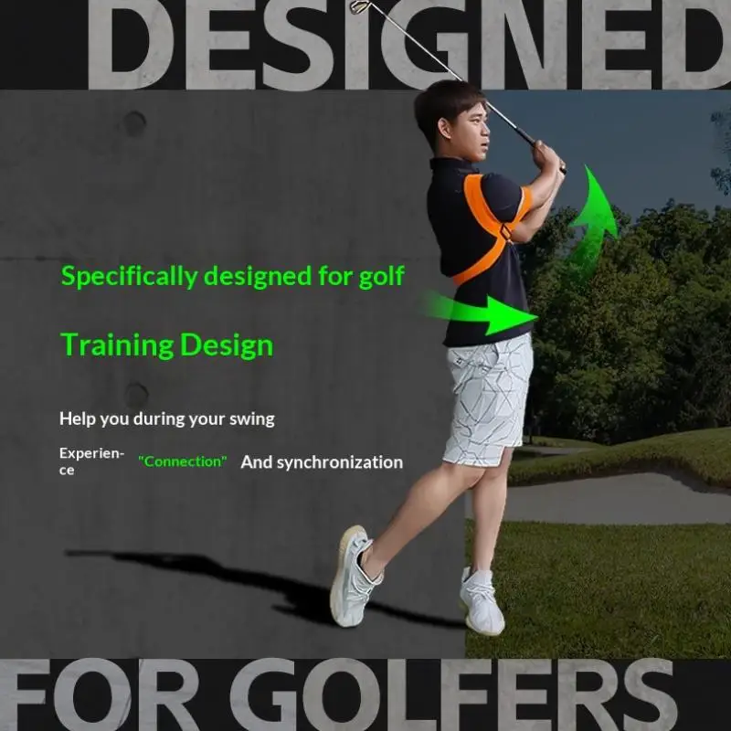 Golf-Schwung-Trainingshilfe, Golf-Schwungtrainer, Golf-Schwunggurt für Männer, Frauen, Teenager, Golf-Haltungskorrektur, Übungszubehör – Detail 3