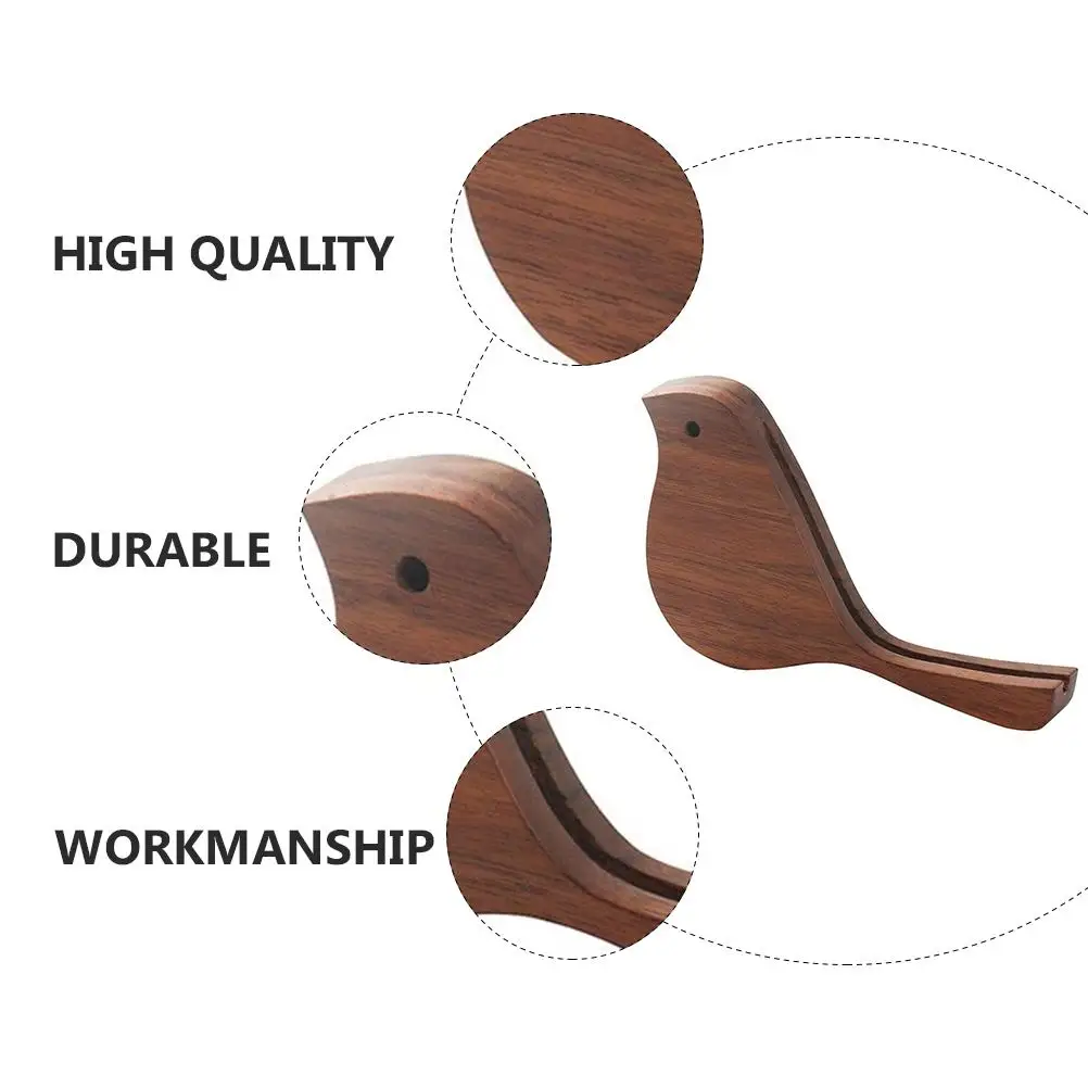 Desktop Vogel Kalender Halter Show Rack Dekor Walnuss Vintage Tisch Kartenhalter Postkartenständer