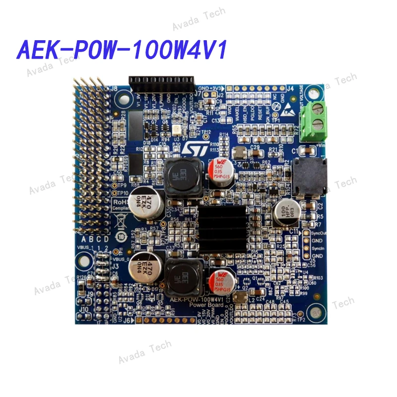 

Avada Tech AEK-POW-100W4V1 Digitally controlled DC-DC converter up to 5 A based on L5964 automotive