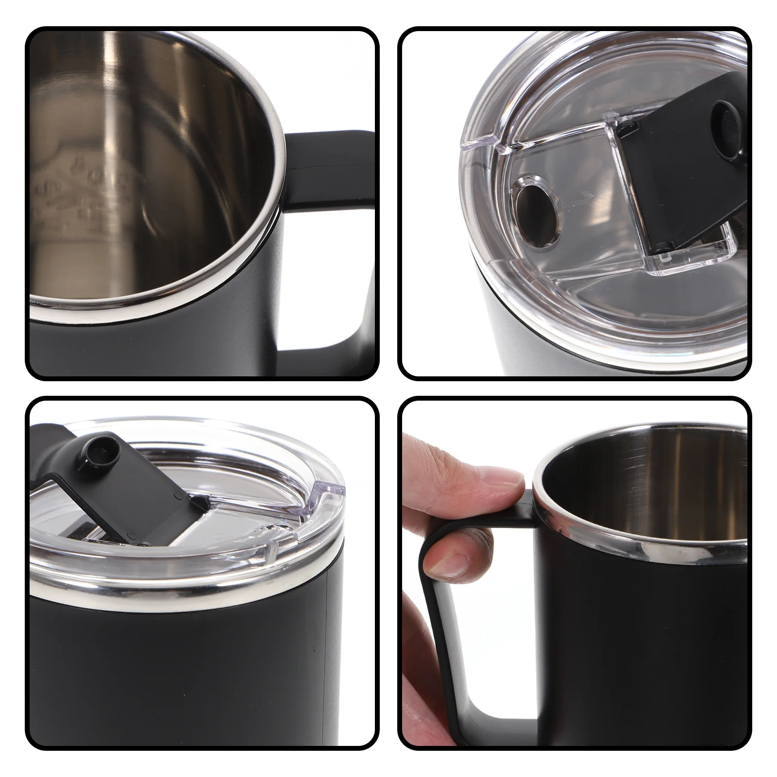 

Stainless Steel Coffee Sealing Drink Cup For Camping Travel Outdoor Portable Insulated Mug Leak Proof Water Cup With Lid