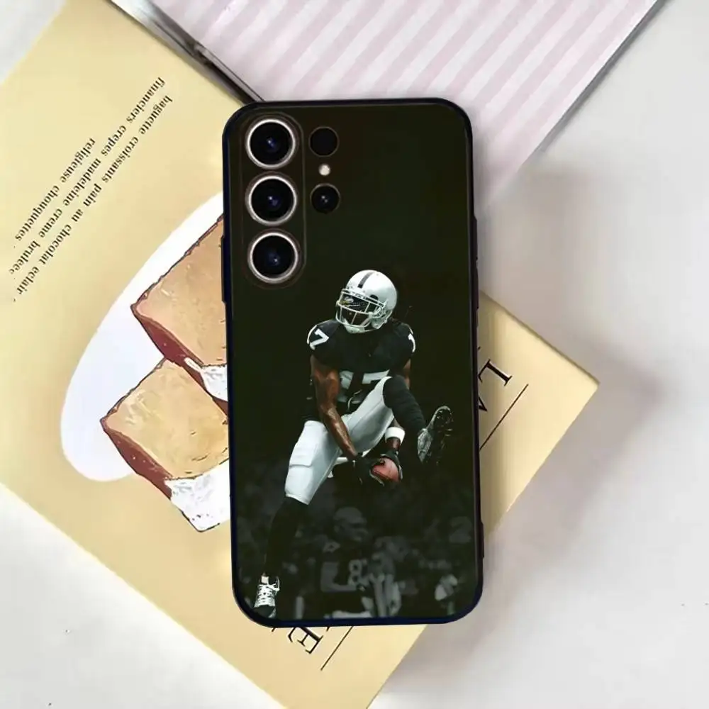Pro Football D-Davante Adams Handyhülle für SamsungS25,24,21,22,23,30,Ultra,20,Plus,Fe,Lite,Note,10,9,Soft Black Cover