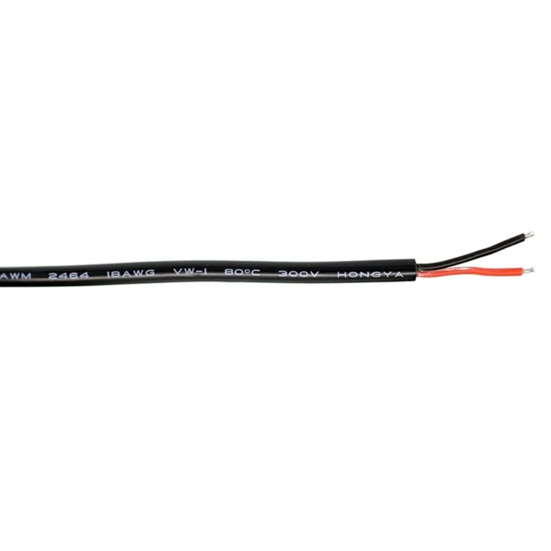 DC 5.5MM x 2.5MM Male Plug to Bare Wire Open End Power Wire Supply Repair Cable 18 AWG 5525 Connector DC5525 Pigtails