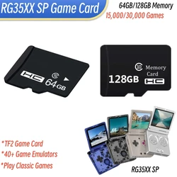 30000 Free Games RG35XX SP Game Card 64gb 128gb for RG35XX SP Game Console TF2 Memory Card replacement Accessories with Bag