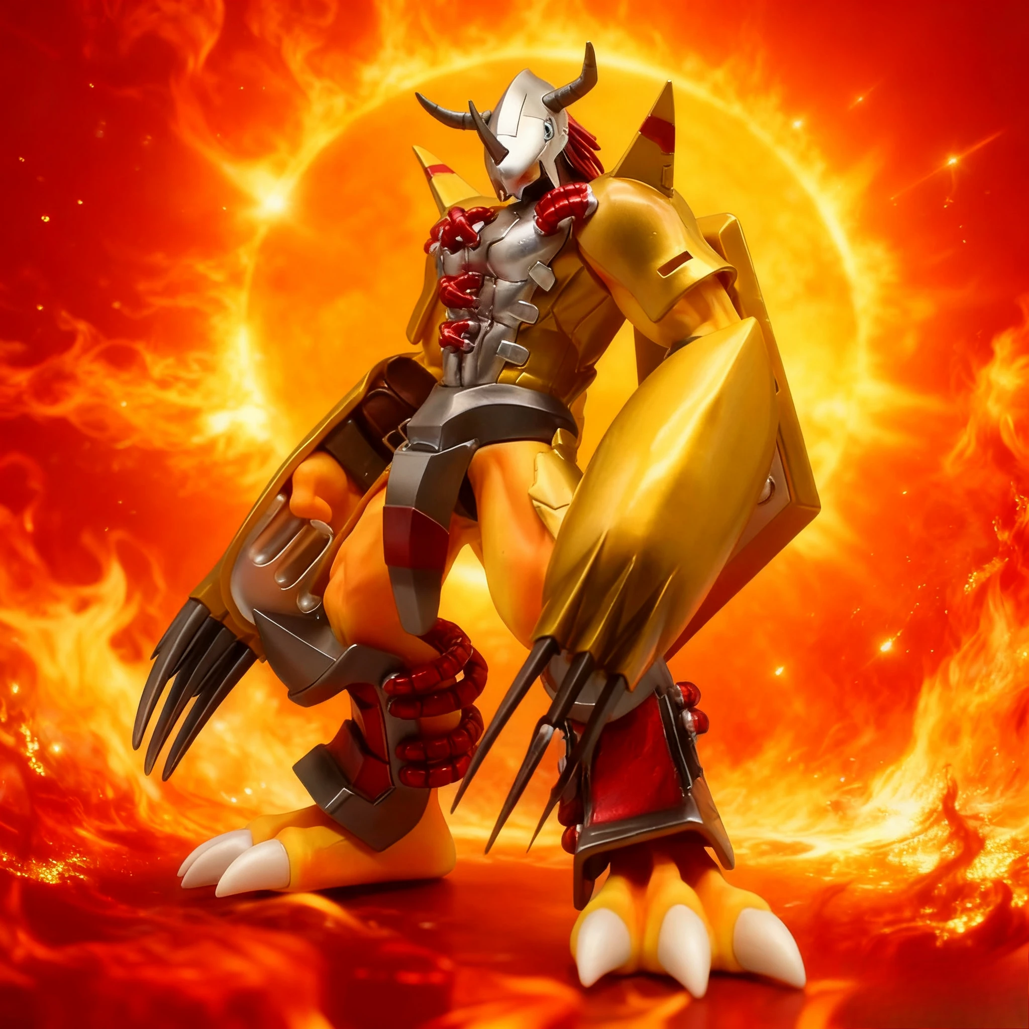 

8,26 дюйма/21 см аниме Digimon Adventure Фигурка War Greymon Фигурка Коллекция ПВХ Модель игрушки Подарки