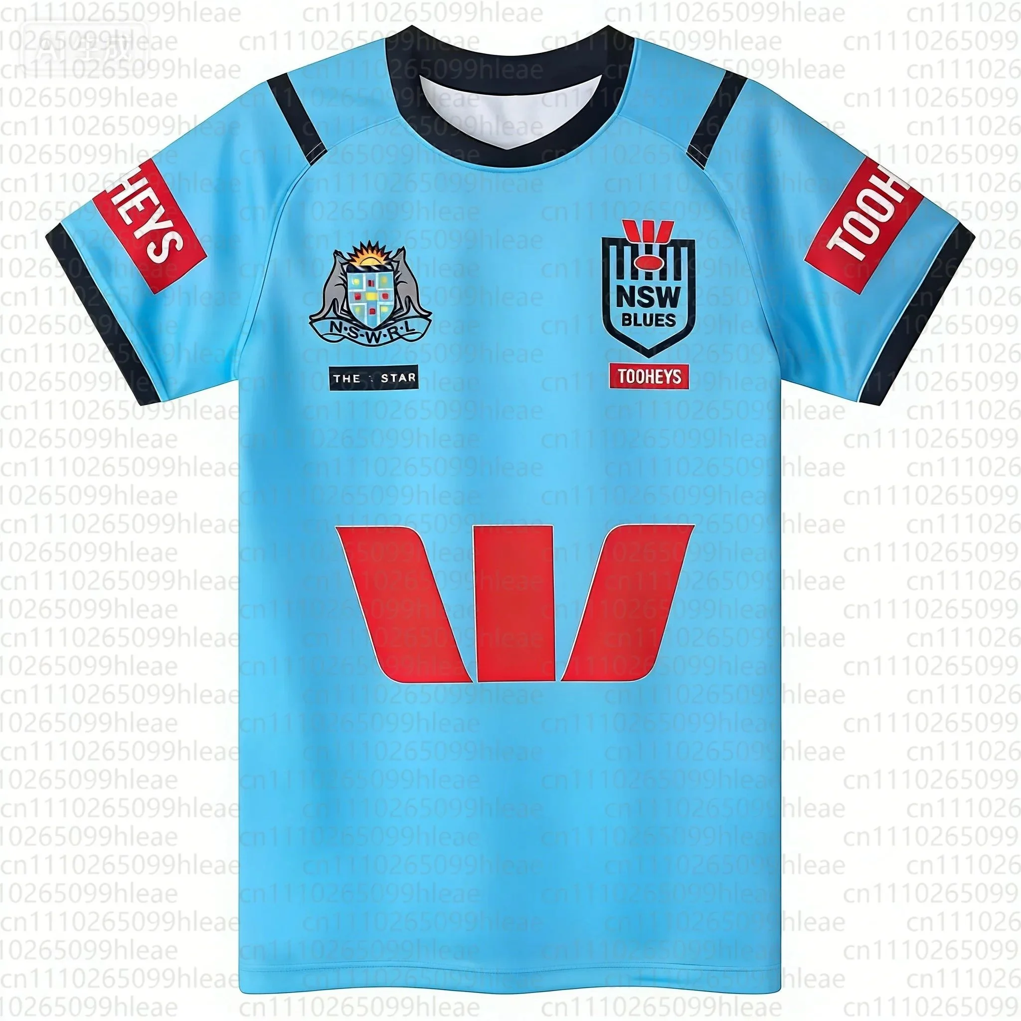 Summer New Australia NRL NSW Blues Training Clothes Adult and Children's Same Style and Off Road Camping Drifit T-shirt