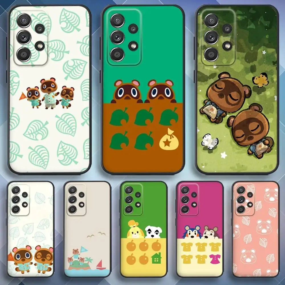 

Animals Game C-Crossing Phone Case For Samsung S25,S24,S21,S22,S23,S30,Ultra,S20,Plus,Fe,Lite,Note,10,9,5G Black Cover
