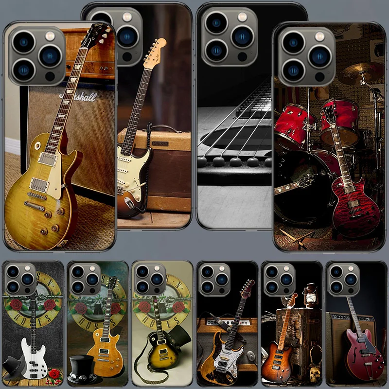 Funda de teléfono con funda para violín Musical, partitura musical, para Apple Iphone 16 15+ 17 Pro Max 14 Plus 16E Air 13 12 Mini Clear Cov