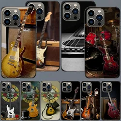 Music score Musical Violin Guitar Cover Phone Case For Apple Iphone 16 15+ 17 Pro Max 14 Plus 16E Air 13 12 Mini Clear Cov
