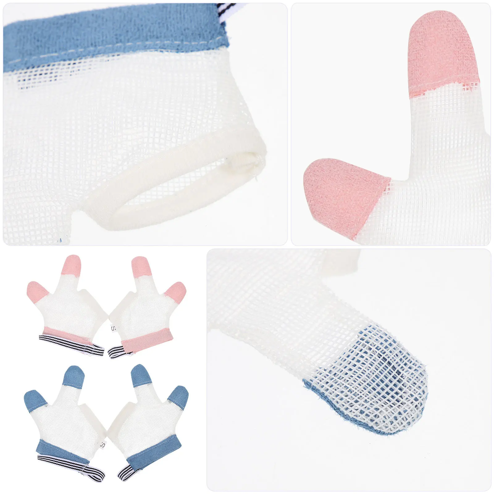

Anti Sucking Protector Baby Thumb Glove For Infants Finger Sucking Stop Tool Breathable Mesh Quick Dry Infant Care