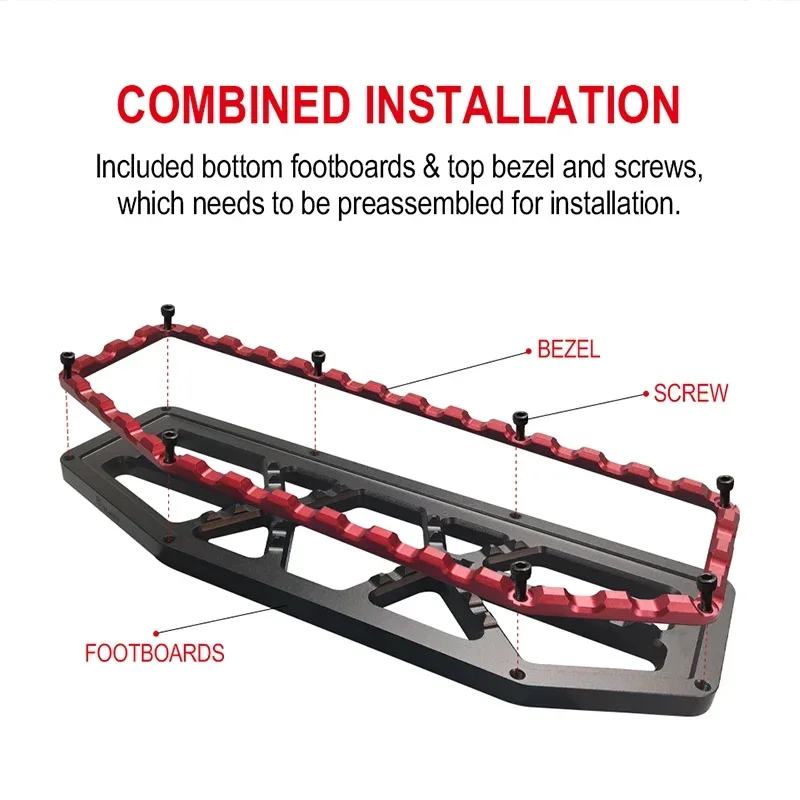 Motorcycle accessories modified front and rear big foot pedal rest  is suitable for harleydavidson