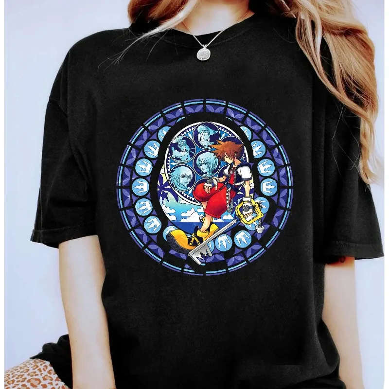

Disney Kingdom Hearts Sola Colored Glass T-shirt, Sola, Riku, Carey, Roxas, Axel Shirts - Disney Theme Park Family Travel Gifts