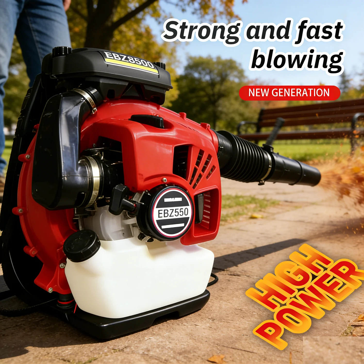 TUNGFULL High Power Backpack Air Blower for Garden Yard Leaf Dust Debris Removal Lawn Park Landscape Cleaning Machine