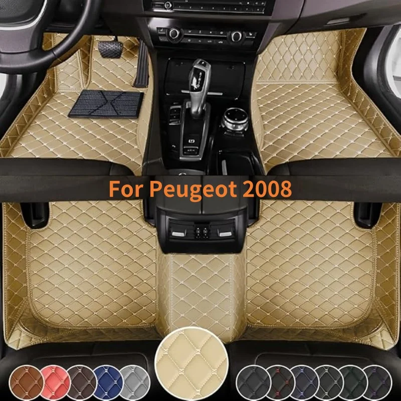 

Custom Car Floor Mats For Peugeot 2008 2014-2019 3008 4008 2017-2019 2020-2023 Full Coverage Floor Mats Luxury Floor Liners