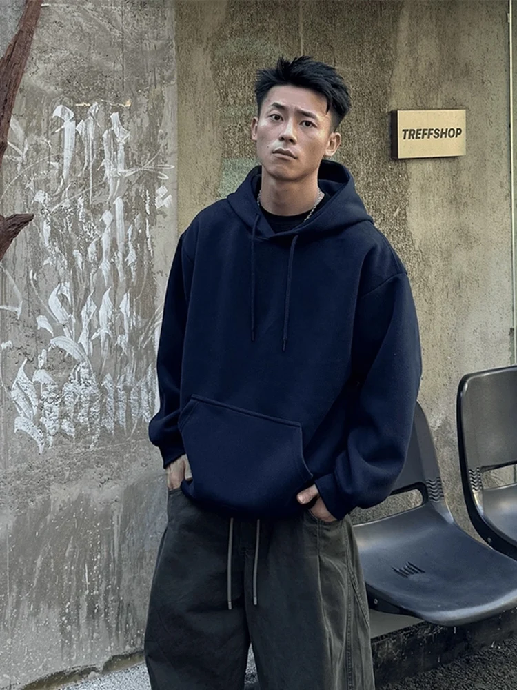 

Хлопковая толстовка с капюшоном, мужская повседневная толстовка с капюшоном Dstring Cleanfit American Sle, тяжелая толстовка с капюшоном для осенней пар, верхняя одежда