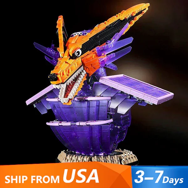 

2830PCS New Anime Hokage Nine Tailed Demon Building Blocks Figure Fox Model Brick Desktop decoration Assembles Toys Gift for Kid