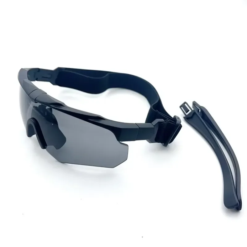 Tactical CS game light camouflage safety goggles windproof dustproof UV-proof lenses can be replaced with plastic material