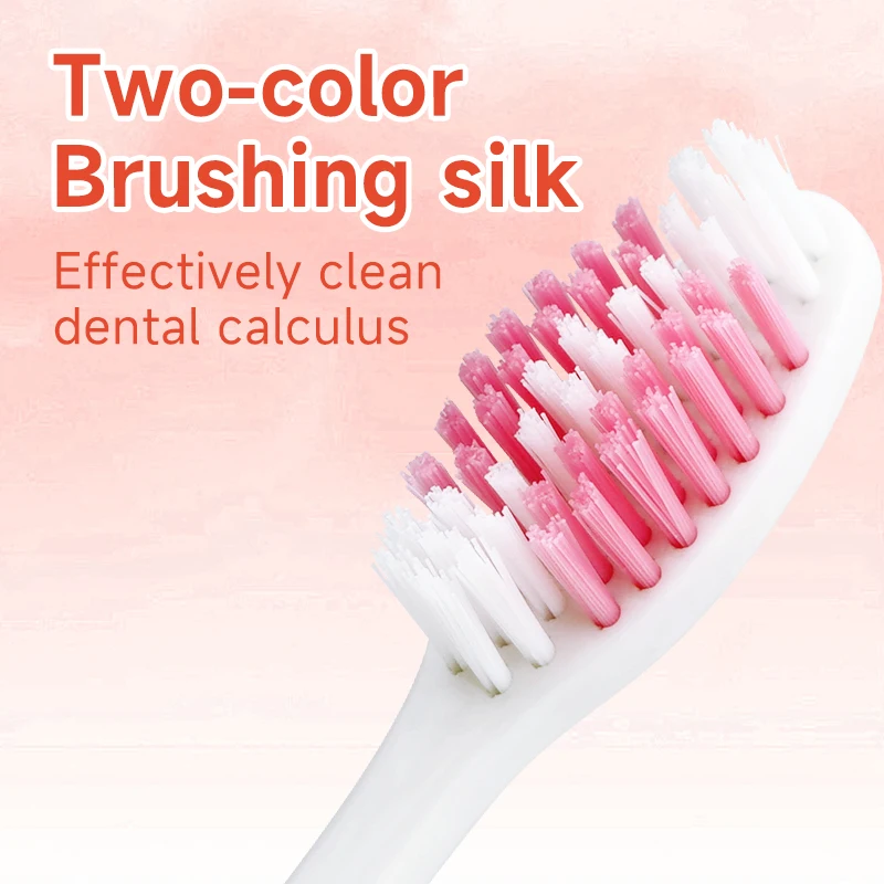 مجموعة فرش أسنان للبالغين مكونة من 12 قطعة، فرشاة أسنان ناعمة بشعيرات مموجة بلونين للبالغين، فرشاة أسنان عائلية للتنظيف العميق والعناية بالفم