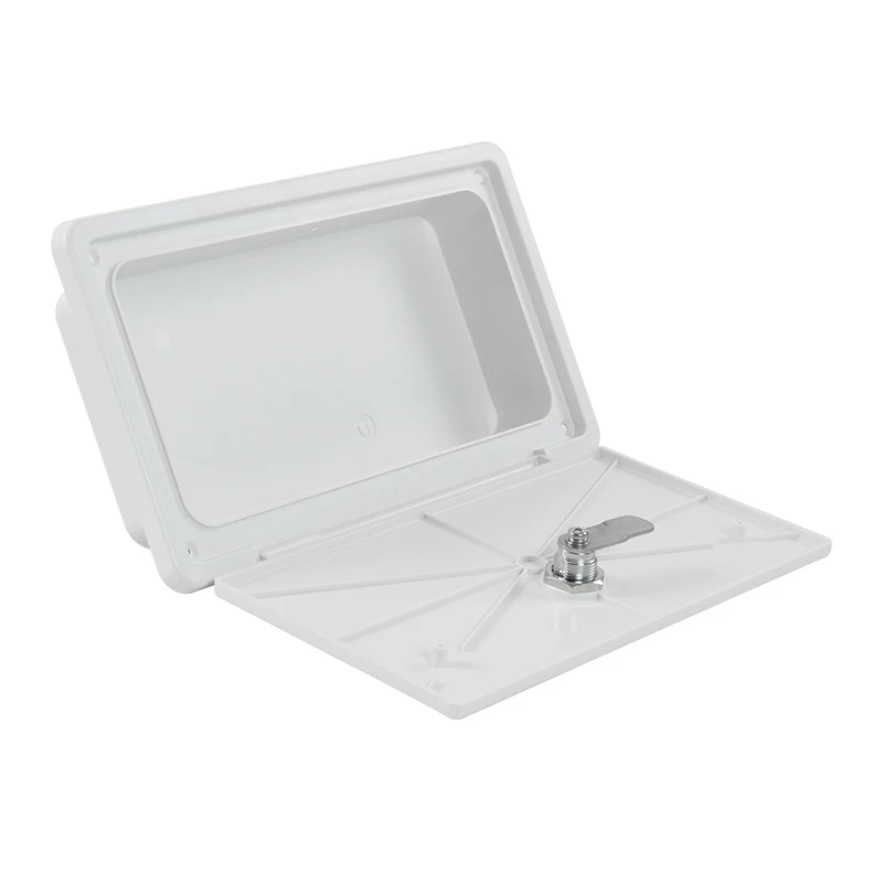 TYTXRV 231*118mm RV Hatch Door with Lock ABS Material White Waterproof Caravan Luggage Door for Outdoor RV Marine Boat view 4