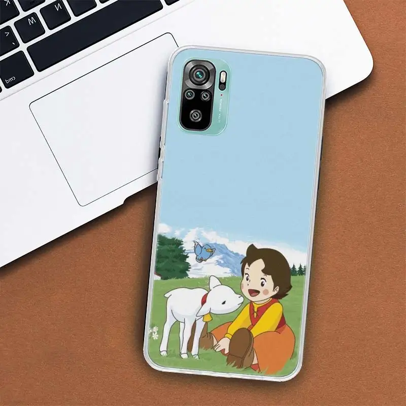 Heidi Cartoon Phone Case For Xiaomi Poco M3 M4 M5 M5S X3 GT X4 F6 X5 X6 Pro F5 F4 F3 F2 F1 Mi CC9 Note 10 Lite Cover Soft Capa