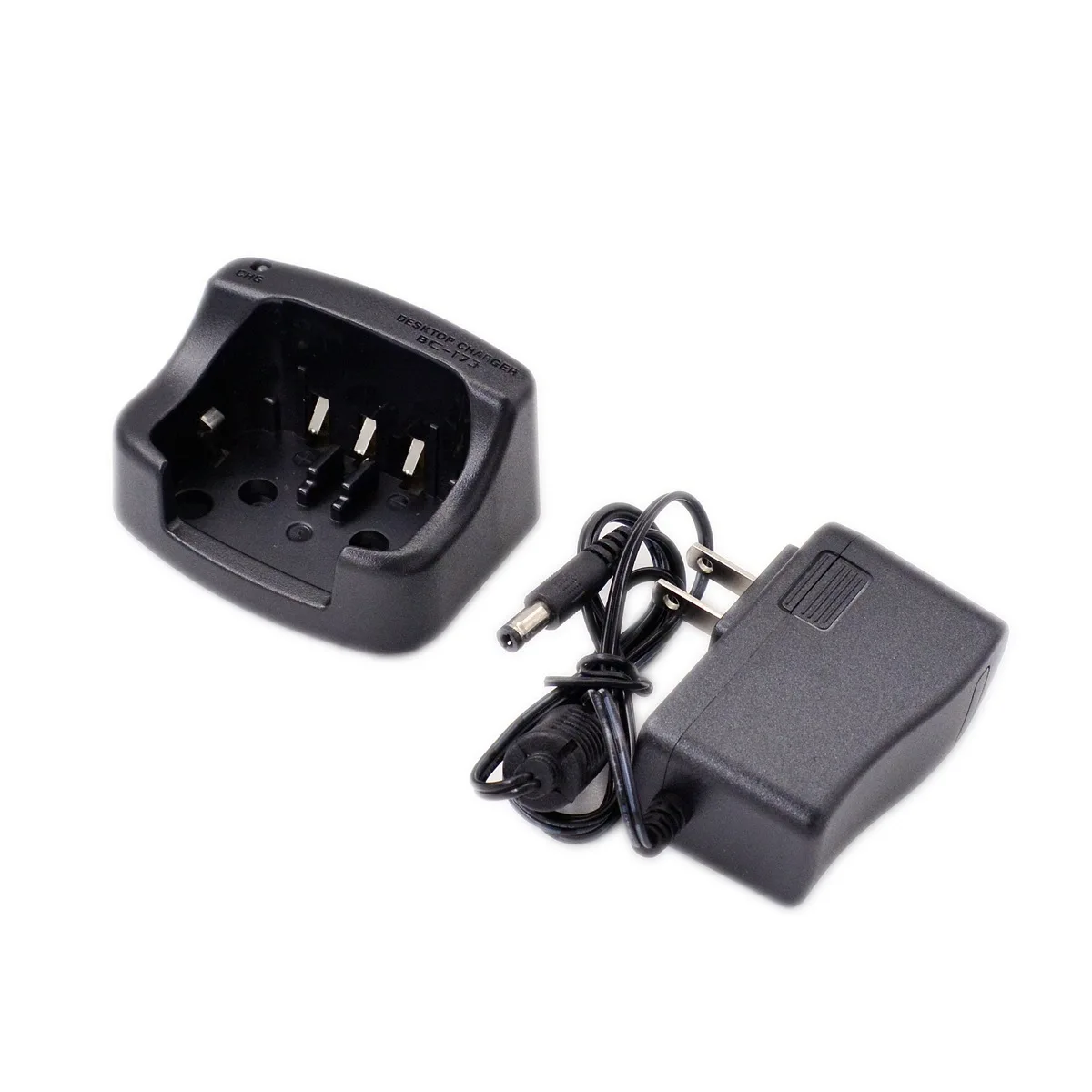 

BC173 Desktop Charger Tray & AC Plug Adapter for Icom IC M2 GM1600 M32 M36 HAM Radio BP-224 BP-252 Battery BC-173 Accessory