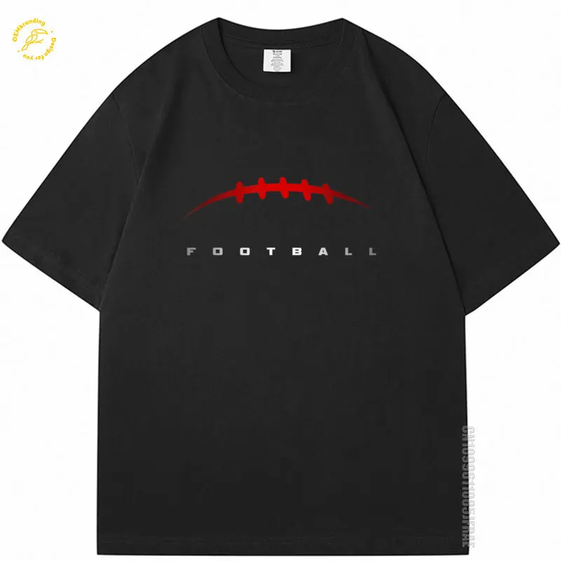 

Футболка с графическим рисунком Footballer, футболка большого размера 2025 года, хлопковая футболка Camisetas Divertidas Hombre, мужская одежда, футболка Overfit