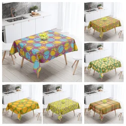 Home tablecloths dining decoration and rectangular table accessories waterproof cloth Anti-stain simple Modern abstract nordic