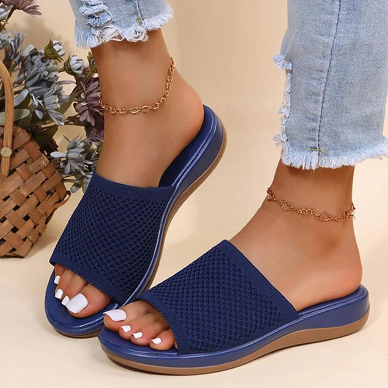 Sandalias de verano para mujer, zapatos de talla grande, sandalias suaves para mujer, zapatos cómodos para mujer, zapatillas deslizantes para mujer, calzado