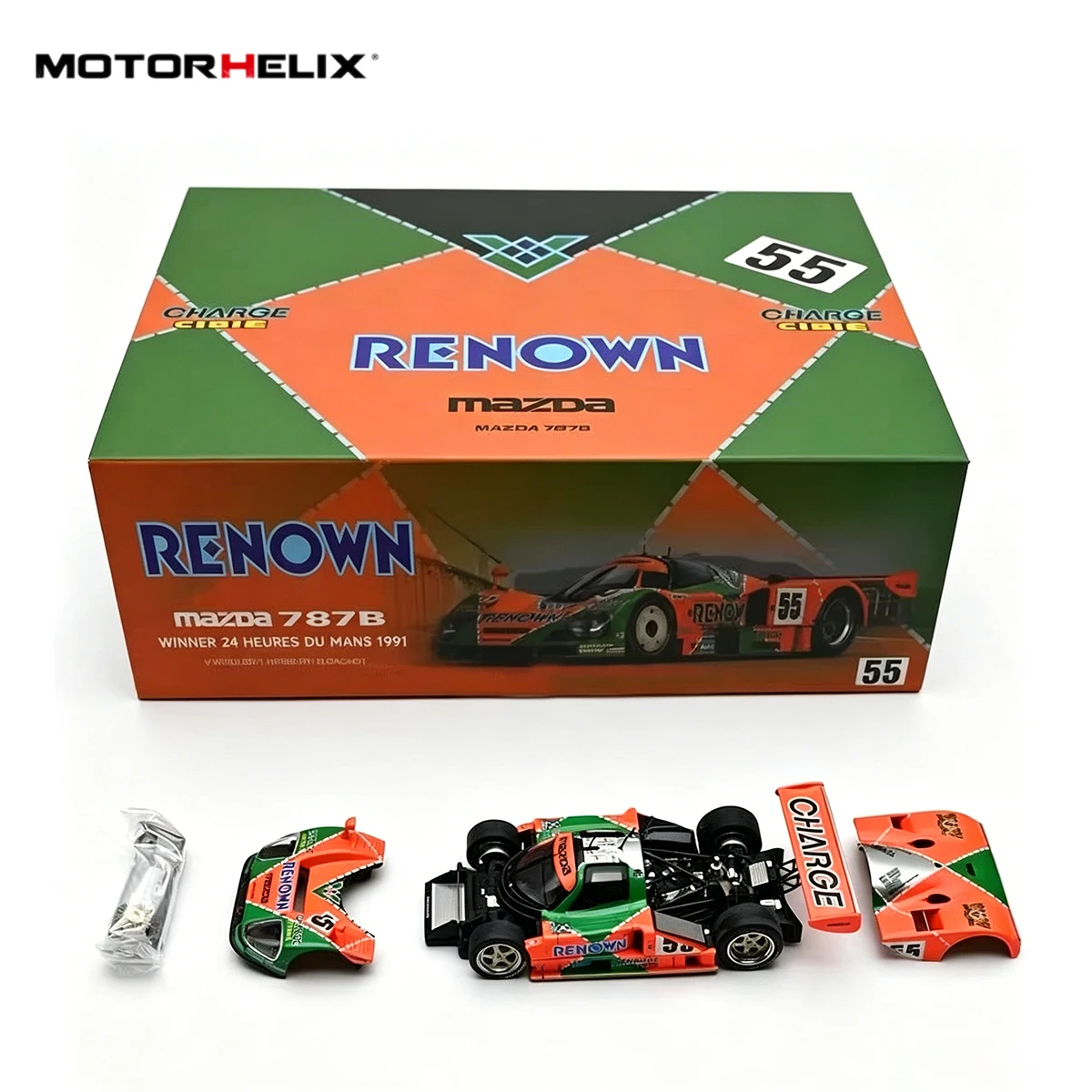 in Stock MotorHelix/BMC/Pop Race/MiniGT 1:64 Mazda 787B #55 Renown 1991 Le Mans 24H Winner Full Collection Diecast Model Car