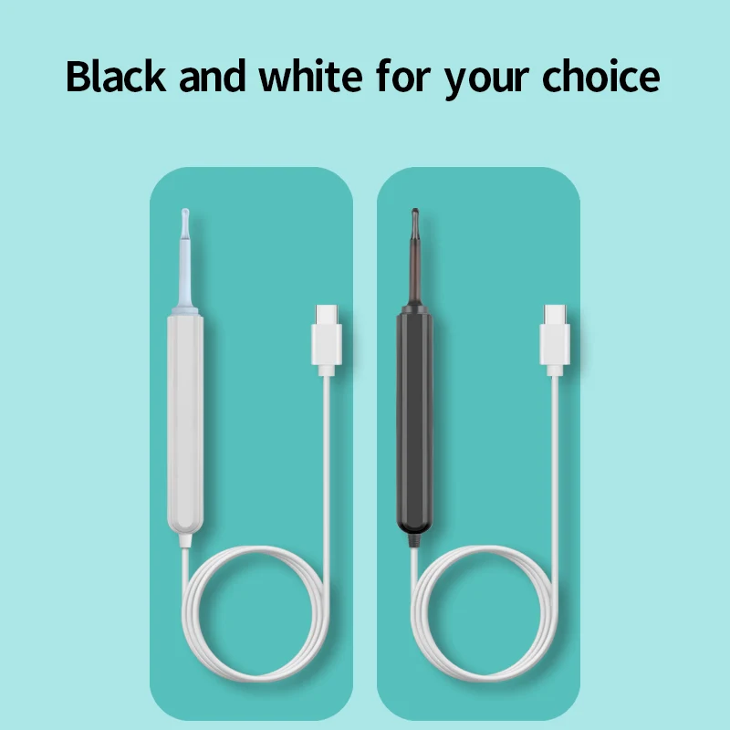 Smart Visual Ear Cleaner HD Ear Sticks Otoscope USB C Charging Endoscope Wax Removal Tool MIni Camera For Android PC