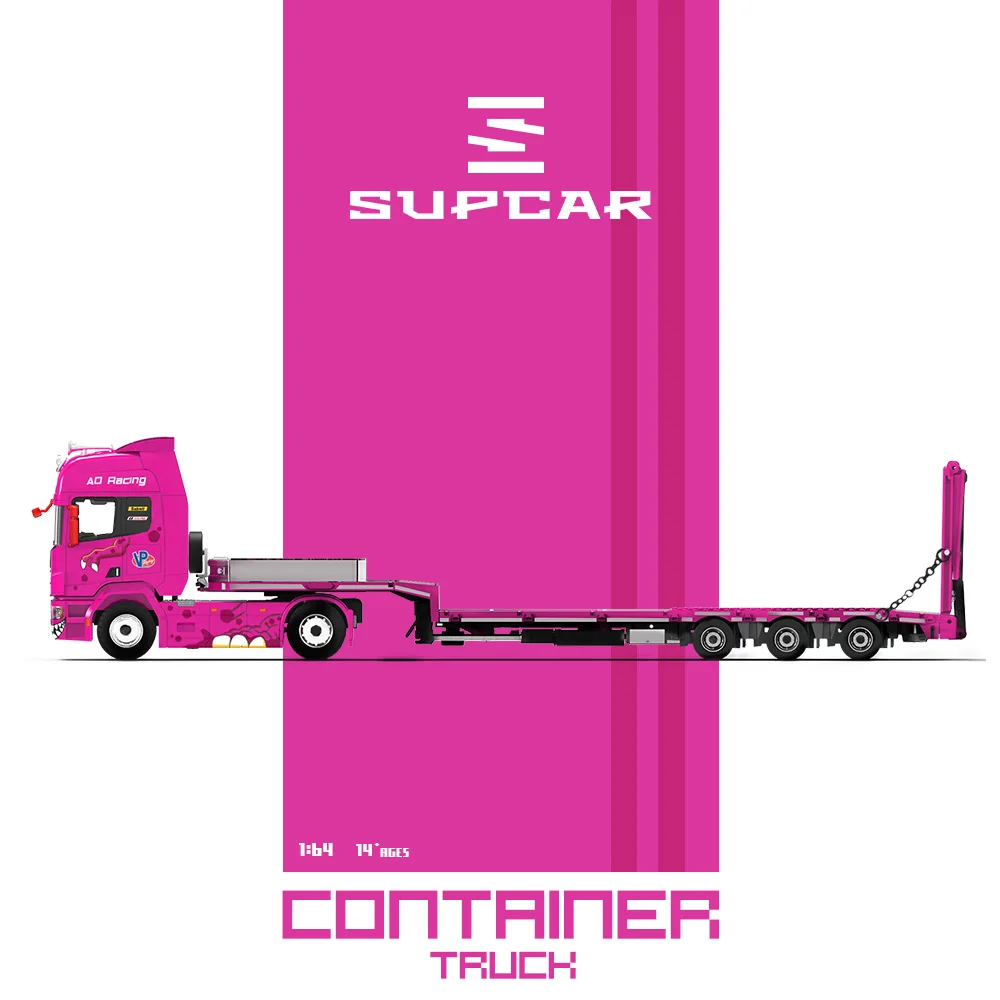 supcar-1-64-camion-de-transport-a-plateau-avec-motif-de-dinosaure-vert-modele-miniature-en-alliage-moule-sous-pression-collection-cadeau