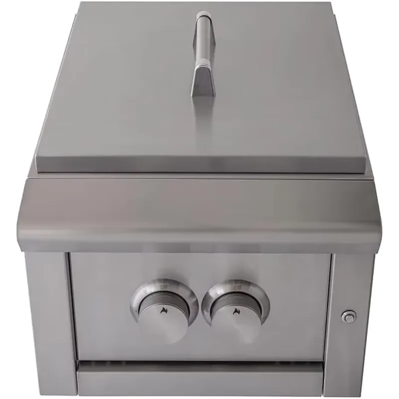 for ModModern Professional Commercial Gas Outdoor Kitchen Built-In Stainless Steel Dual Burner Camping Grill