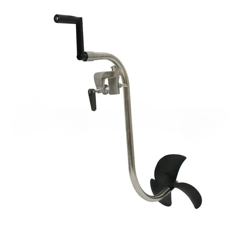 Hand-operated Outboard Trolling Motor, Hand Crank Propeller, Slient and Energy-saving Boat Motor