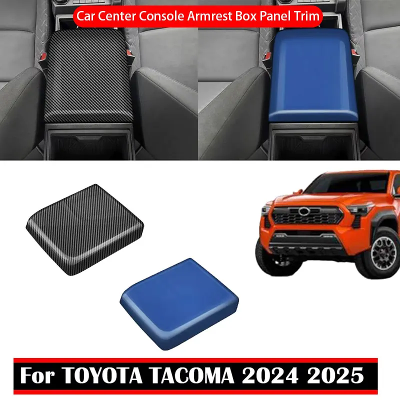 

For Toyota Tacoma 2024 2025 Car Center Console Armrest Box Panel Trim Carbon fiber Covers Stickers