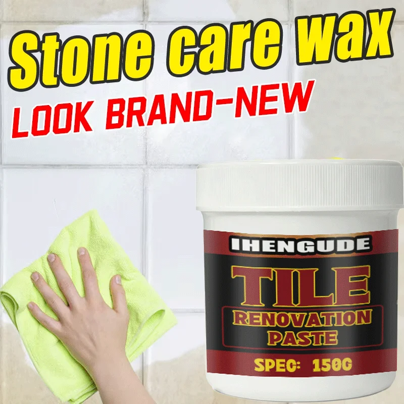 150g Multi-purpose Tile & Stone Polishing Paste Auto & Household Surface Renovation Wax Brightening Protective Care